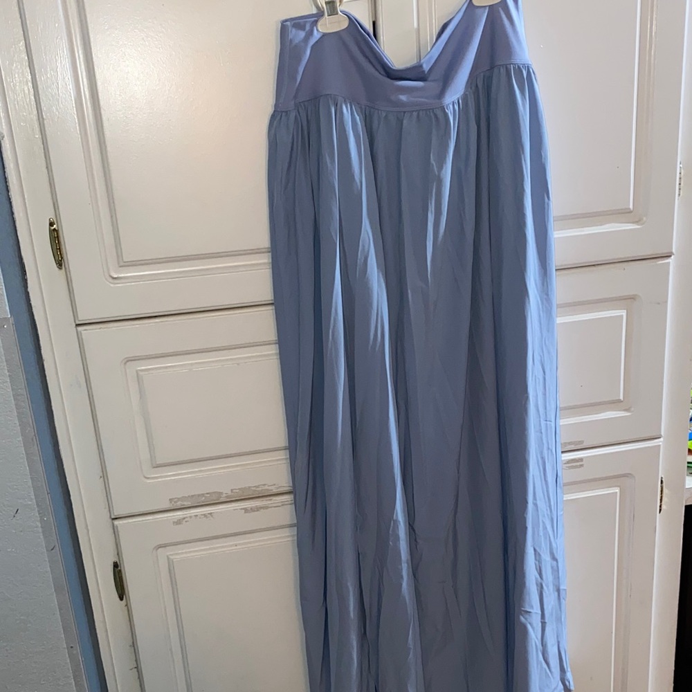 HALARA Light Blue Maxi Skirt